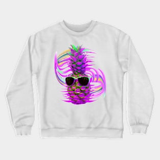 Cyberpunk Art Styled Funky Cool Pineapple Crewneck Sweatshirt